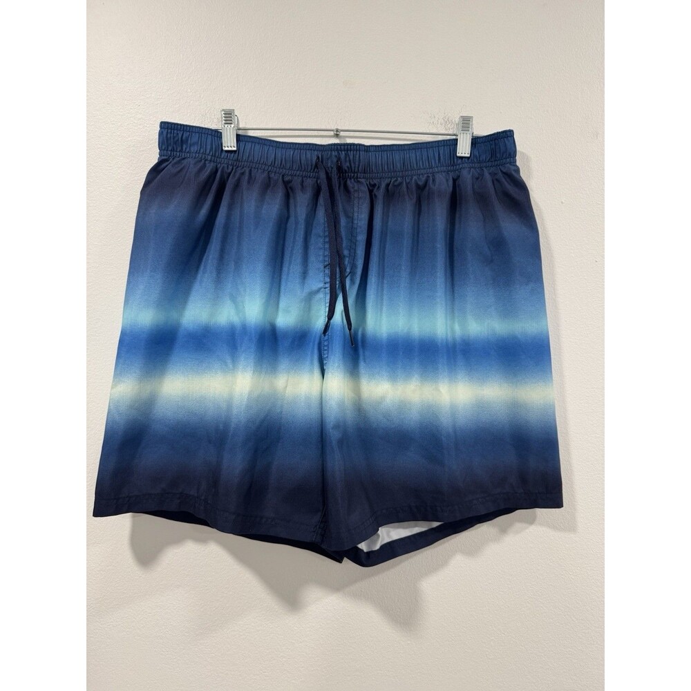 Nike 7" Volley Swim Shorts Trunks Stripe Midnight Navy XL